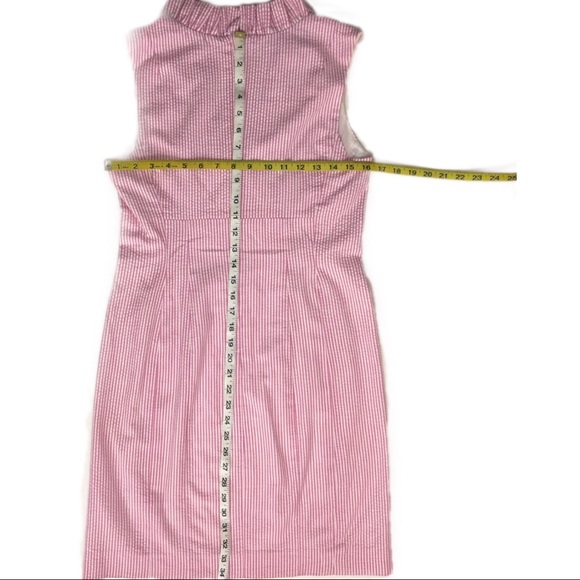 Lily Pulitzer | Striped Pink & White Ruffled Dress - Picture 7 of 7